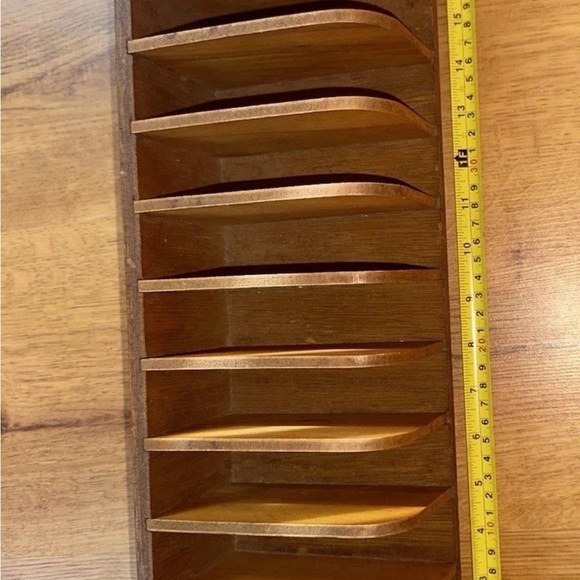Stry‎ Lenkoff VTG Wooden Receipt Organizer Sorter Laundry Tag File Cabinet Wood - Picture 9 of 11